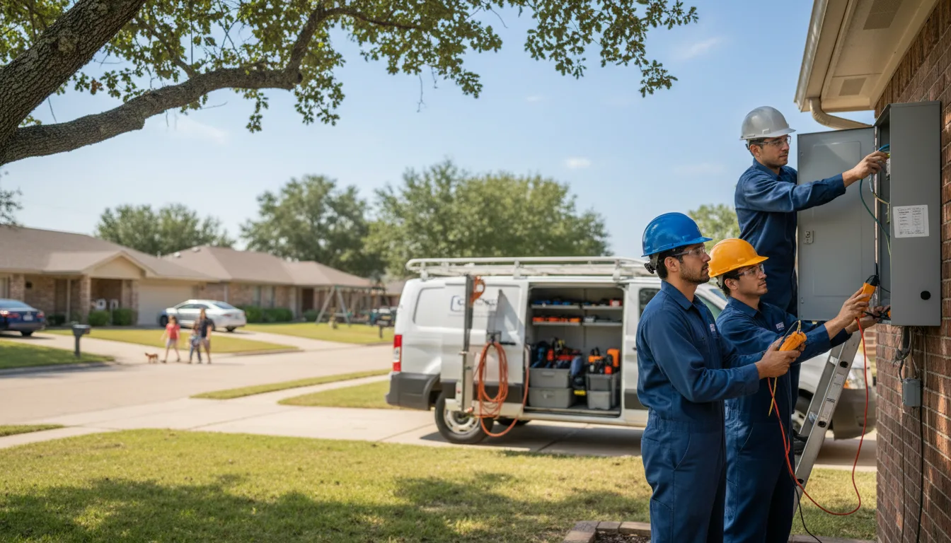 Certified electrician providing emergency electrical services in Dozier, AL